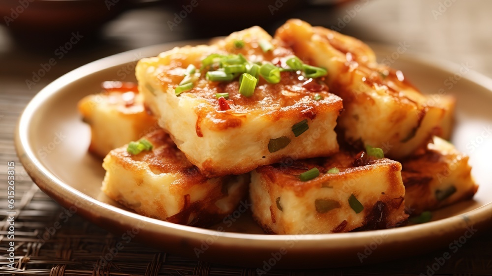 Turnip Cake: Pan-Fried Savory Delight with a Twist Turnip Cake: Pan-Fried Savory Delight with a Twist