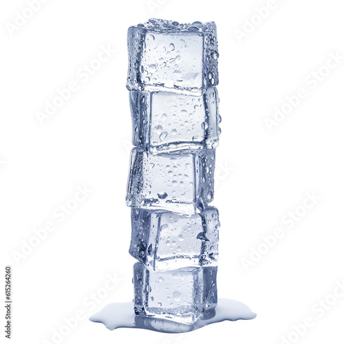 Ice cubes tower cut out