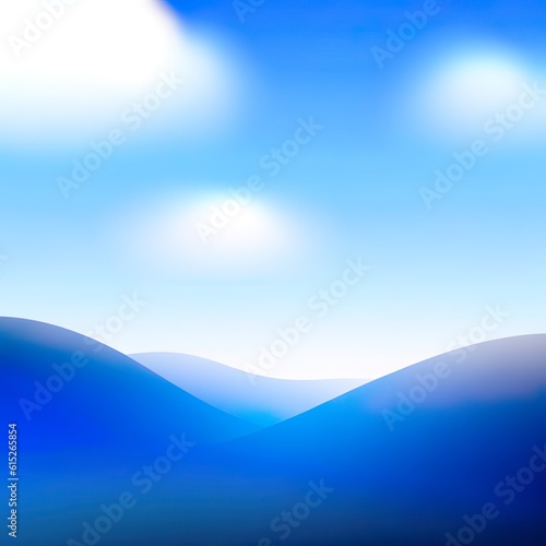 blue sky and clouds AI