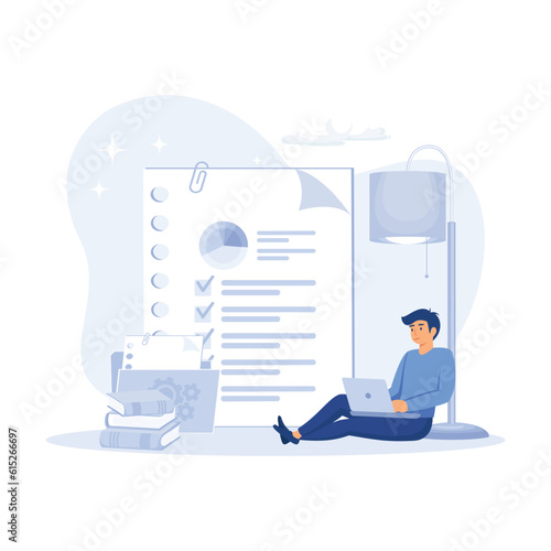 Lawyers working with public finance. Government spending, revenue and taxation concept. flat vector modern illustration
