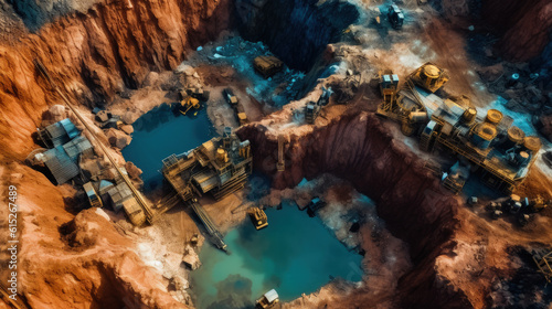 Drone Shot Cobalt Mine