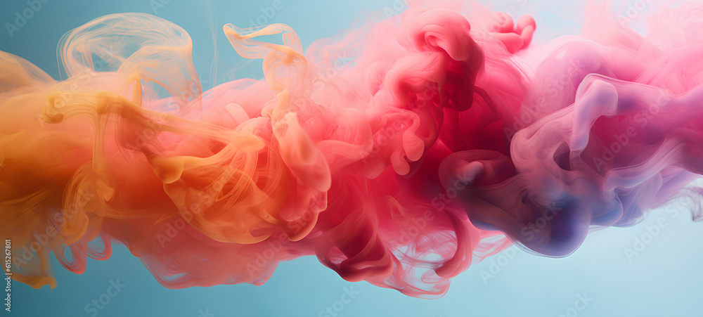 Background with color smoke everywhere. IA generative. Background with color smoke everywhere. IA generative.