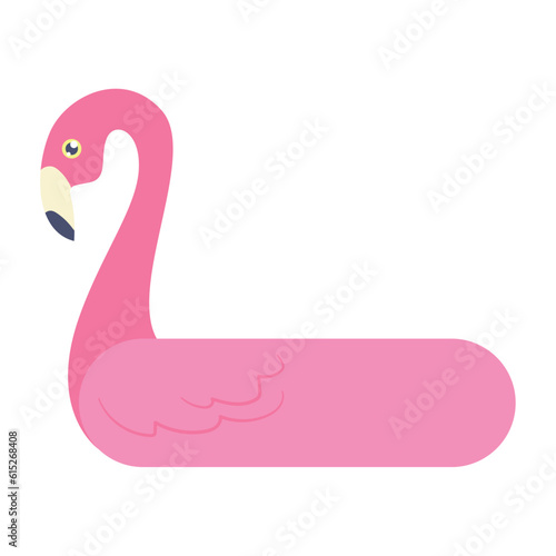 Isolated colored summer flamingo floater icon Vector illustration