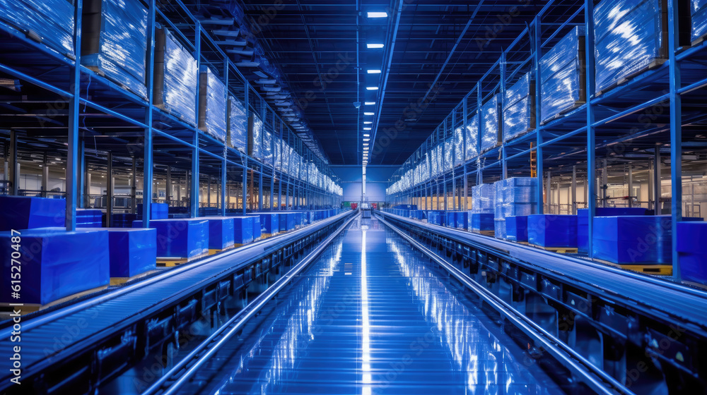 Obraz premium Logistics express warehouse