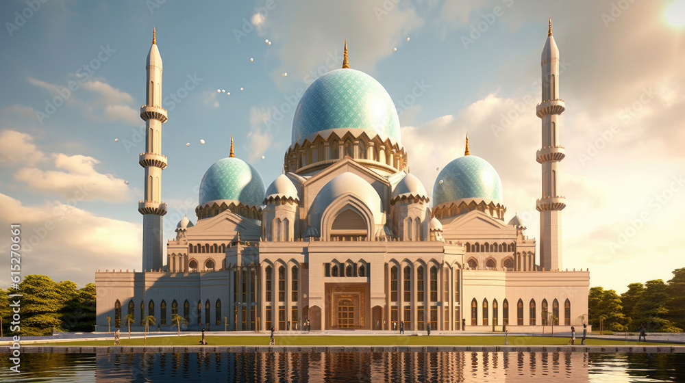 Obraz premium Very beautiful Muslim mosque