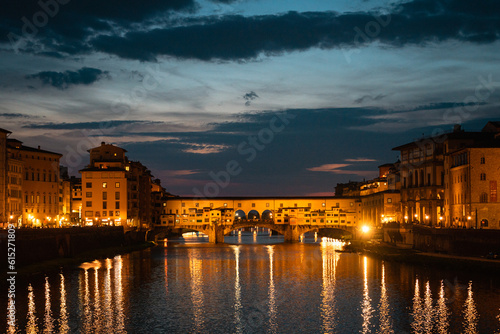 Ponte Vecchio at Night  Florence Italy