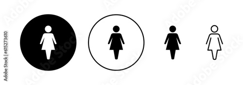 Female icon vector for web and mobile app. woman sign and symbol