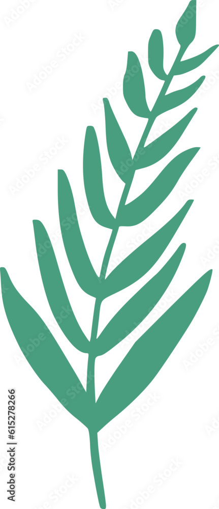Obraz premium botanical line art vector illustration