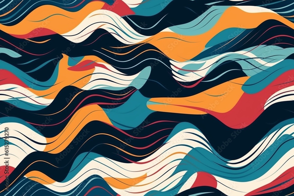 Dynamic Abstract Pattern Inspired by Music and Sound Waves Created with Generative AI Dynamic Abstract Pattern Inspired by Music and Sound Waves Created with Generative AI