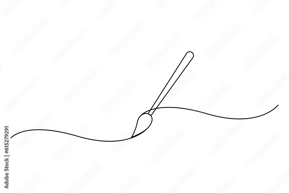 Continuous one line of fountain pen. Vector illustration. Stock image. Continuous one line of fountain pen. Vector illustration. Stock image.