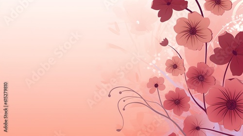 Flowers background, generative ai