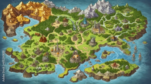 RPG Game World Map