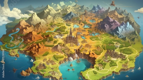 RPG Game World Map