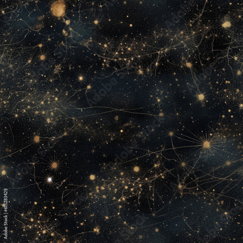 Seamless Starry Night Pattern