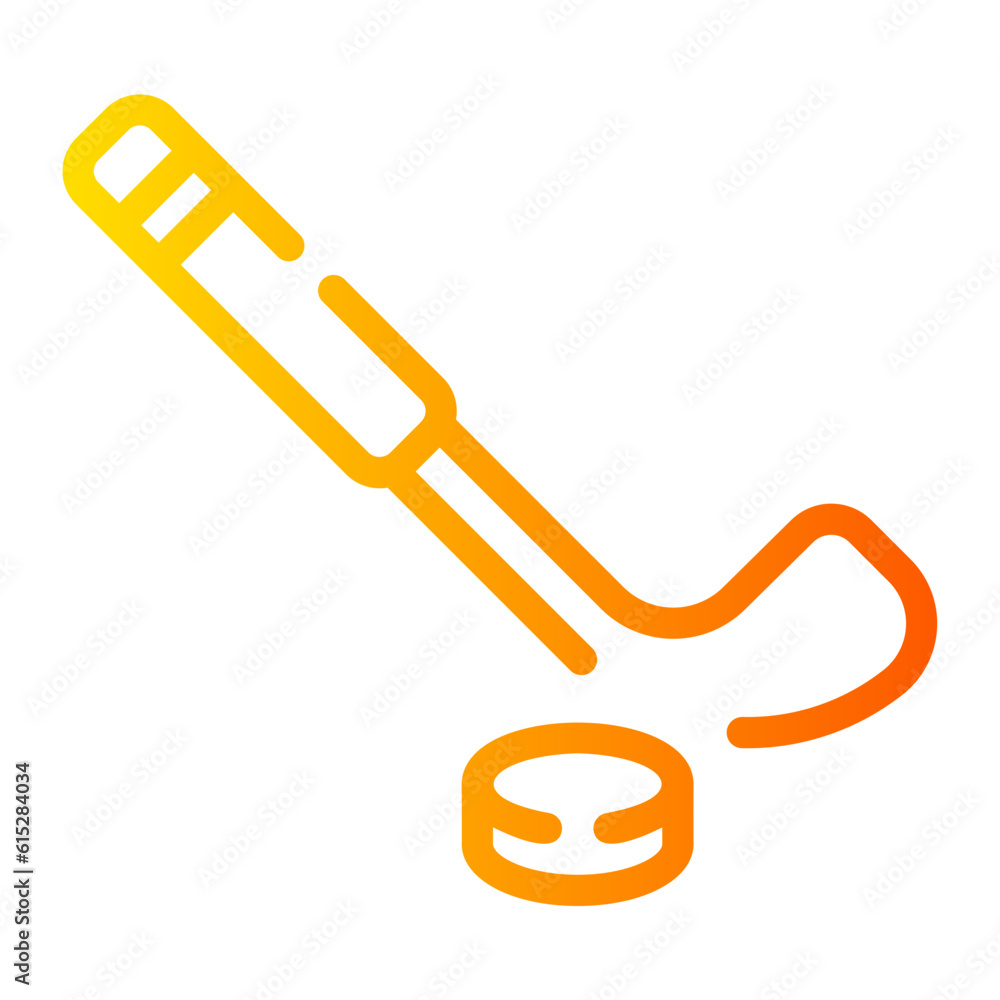 hockey Line Gradient Icon hockey Line Gradient Icon
