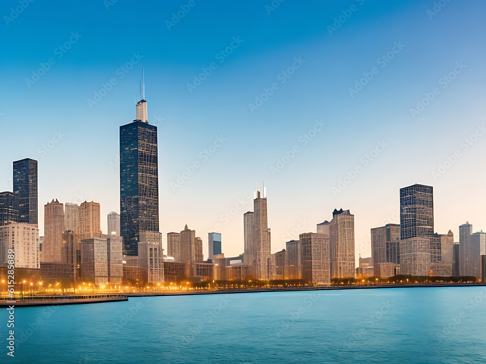 Chicago skyline picture 