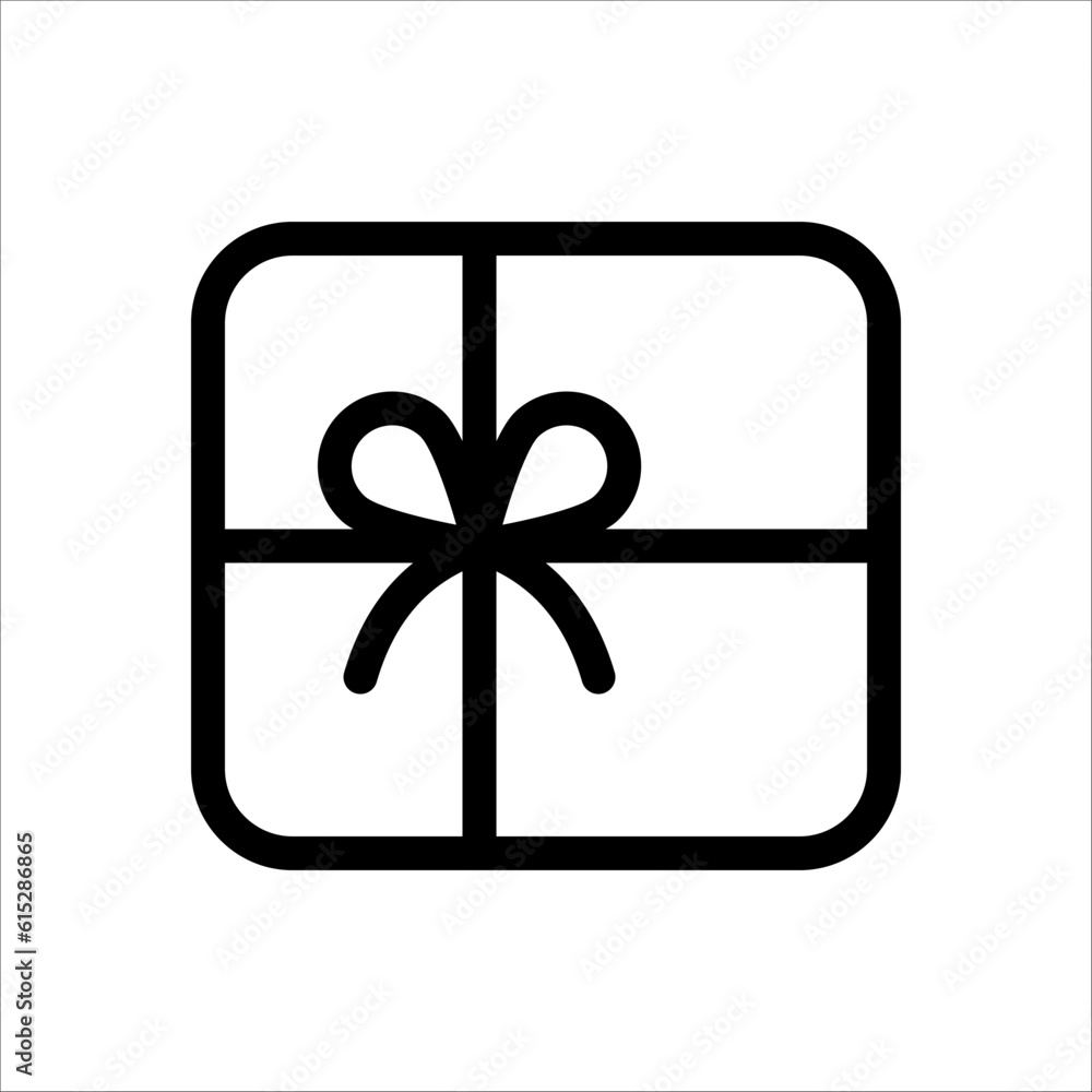 Gift Box icon design template. Trendy style, vector on white background. EPS 10 Gift Box icon design template. Trendy style, vector on white background. EPS 10