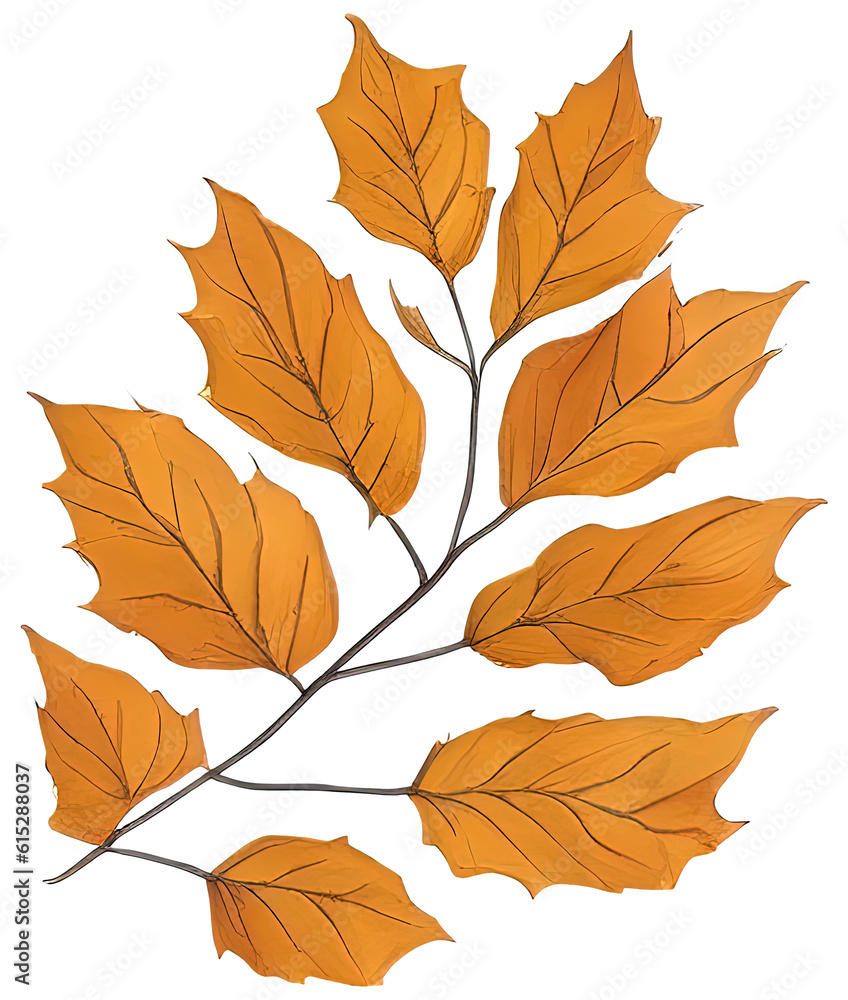 Watercolor autumn leaf. Watercolor autumn leaf.