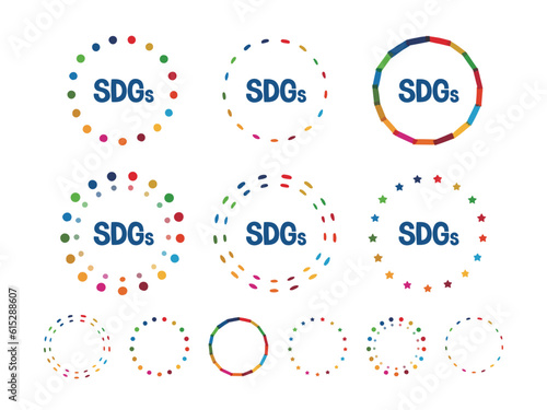 SDGsのイメージのフレームセット