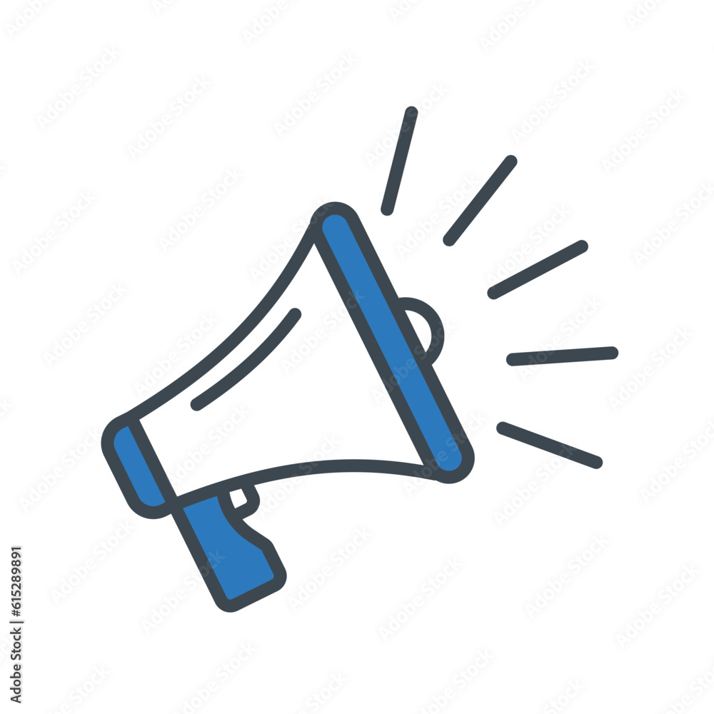 Megaphone icon vector on trendy design Megaphone icon vector on trendy design