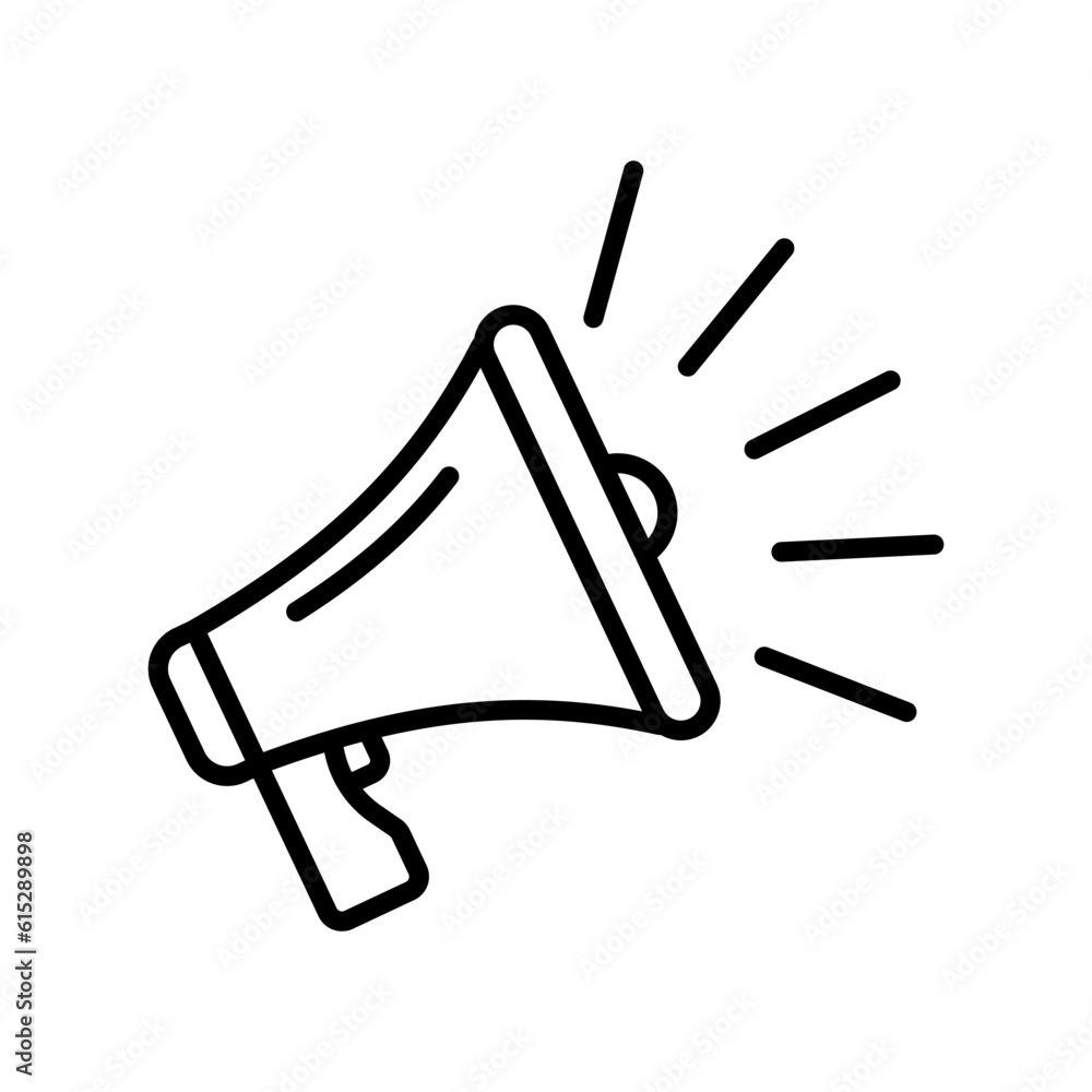 Megaphone icon vector on trendy design Megaphone icon vector on trendy design