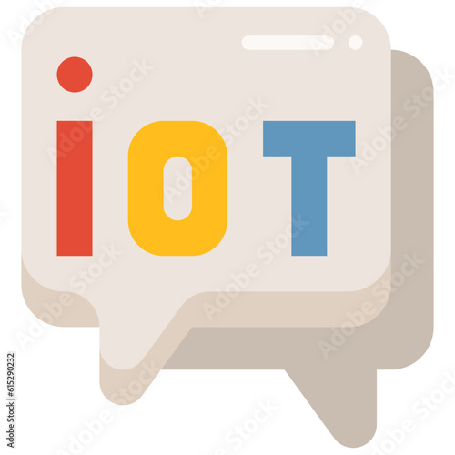 talking flat icon