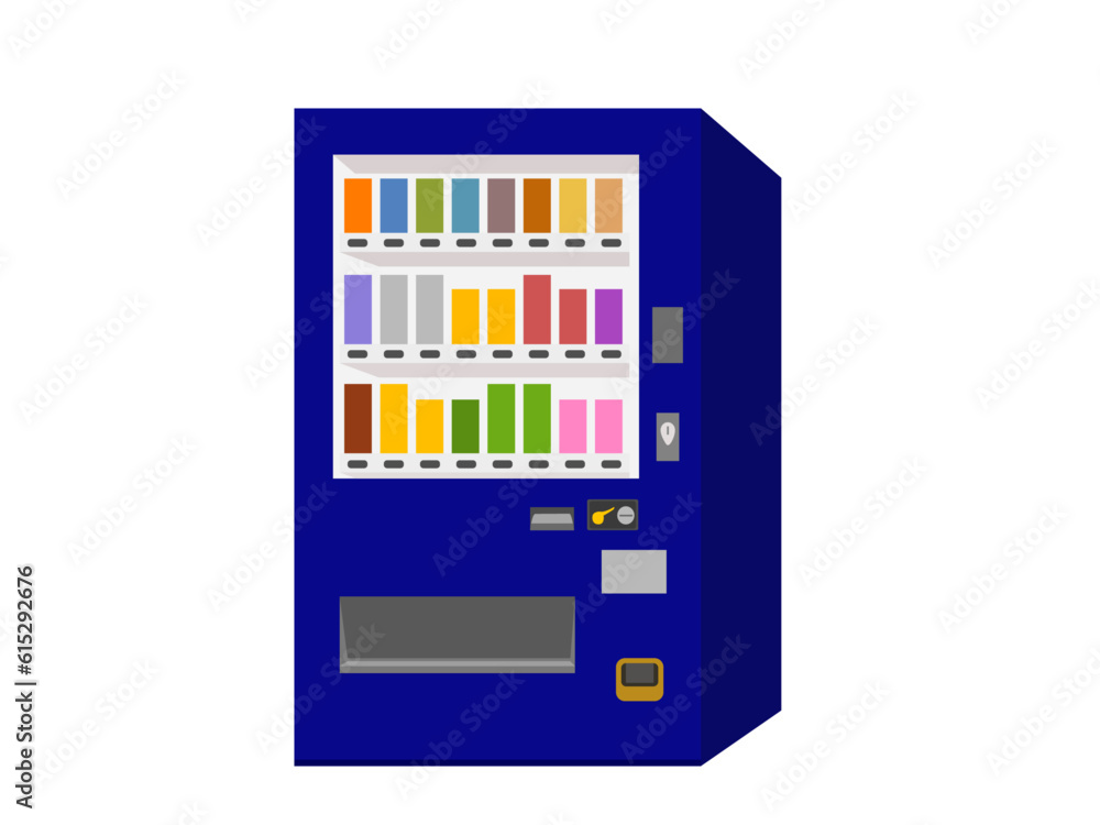 紺色の自動販売機 紺色の自動販売機