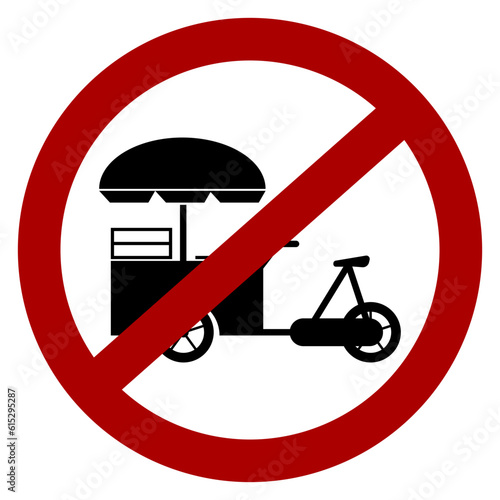 "No hawkers allowed" icon