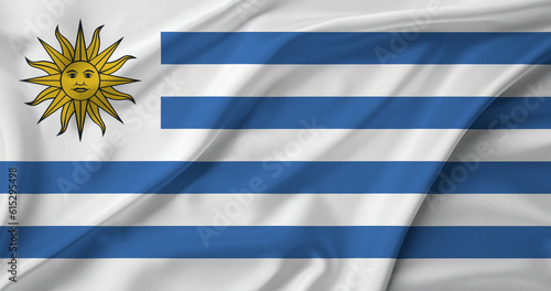 Photo flag of uruguay
