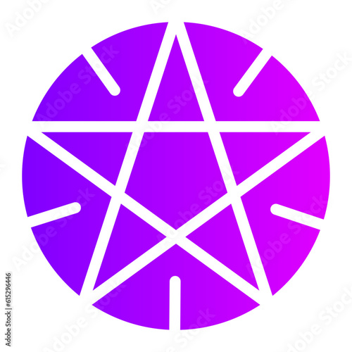 pentagram gradient icon