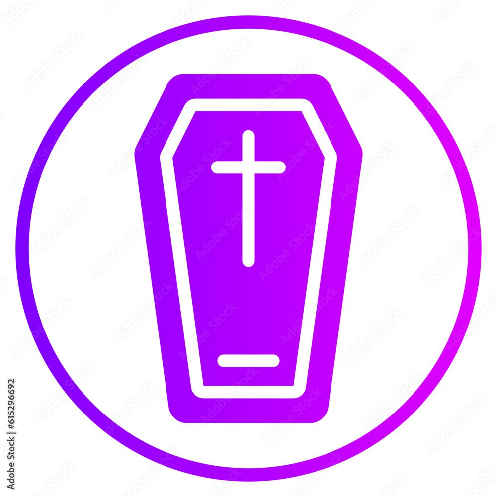 coffin gradient icon