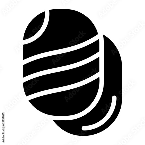 Canvas Print stones glyph icon