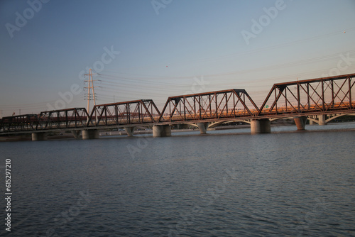 Railroad Bridge over the river © James Reininger
