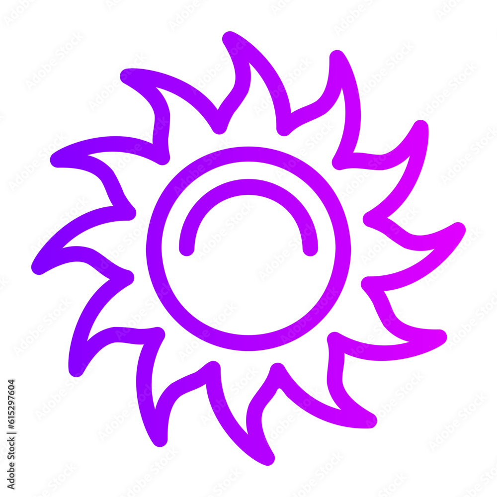 sun gradient icon sun gradient icon