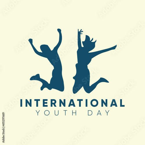 Design of the Worldwide Youth Day logo for a poster template in vector form Vector
