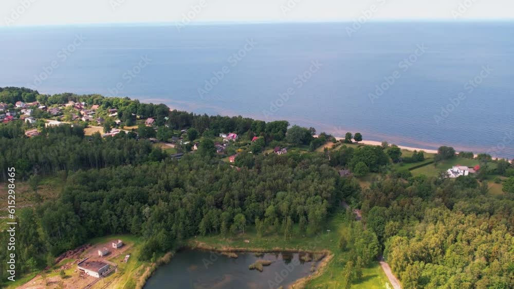 Small town Tuja by the sea. Old abandoned brick factory Small town Tuja by the sea. Old abandoned brick factory