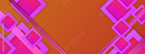 Vector modern banner business background with geometric shapes colorful colourful