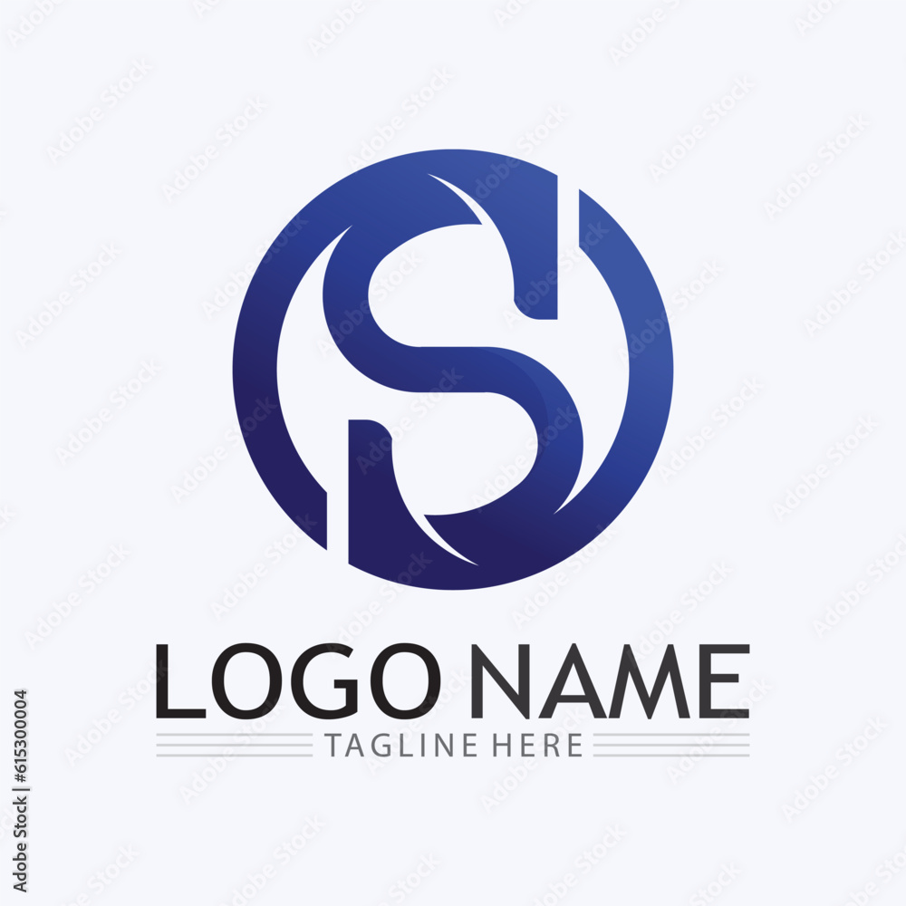 Business corporate S letter logo