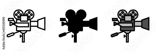 Film Camera Icon, an icon representing a classic film camera, symbolizing photography, vintage aesthetics, and the art of capturing moments on film.