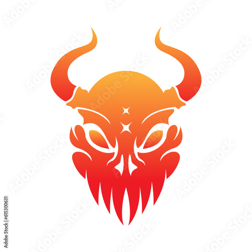 Demon logo icon design