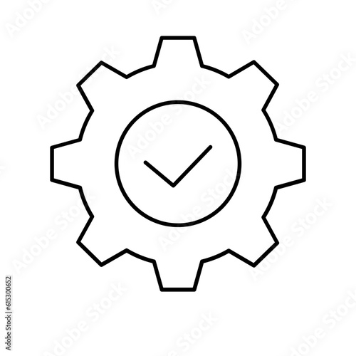 Development business and finance icon with black outline style. bulb, office, people, commerce, connection, network, partnership. Vector Illustration