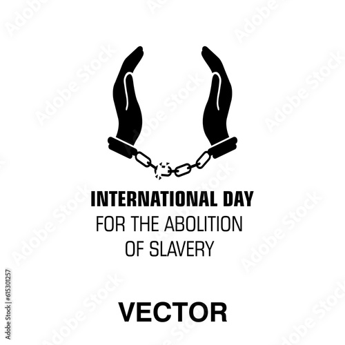 International Day for the Abolition of Slavery Banner Vector Illustration.eps