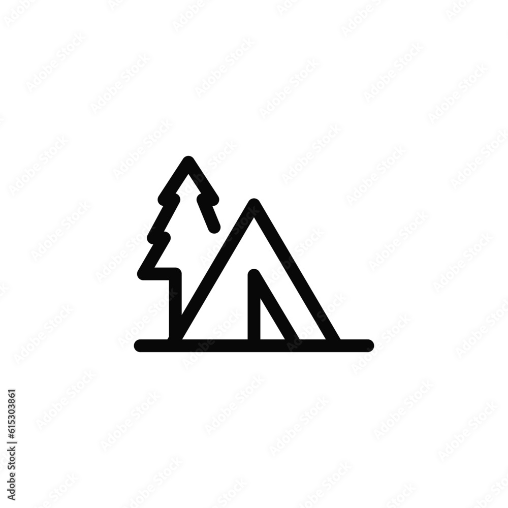 Tent icon vector design trendy Tent icon vector design trendy