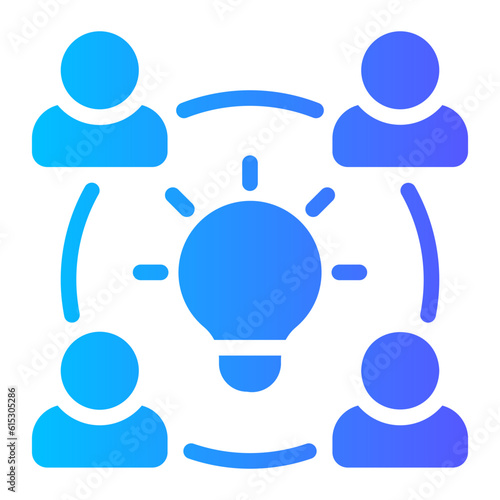 brainstorm gradient icon