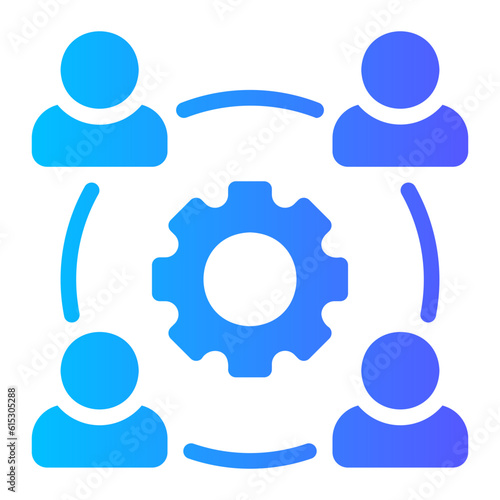 Contribution gradient icon