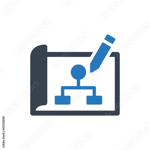 Planning vector icon