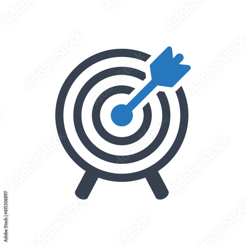 Target goal vector icon