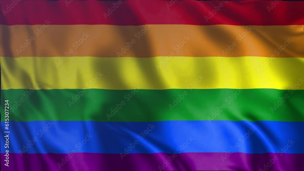 Seamless loop animation of the LGBT flag Seamless loop animation of the LGBT flag