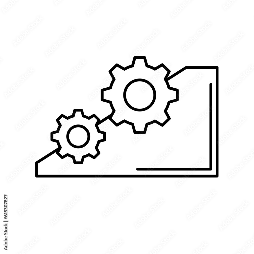 Challenges business and finance icon with black outline style. line, abstract, courage, growth, decision, active, human. Vector Illustration
