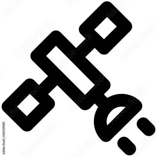 Set of Communication Interface Line Icons
